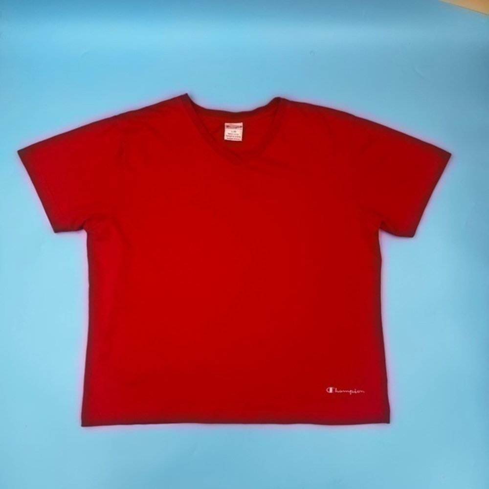 VTG Embroidered Champion V-Neck Tee